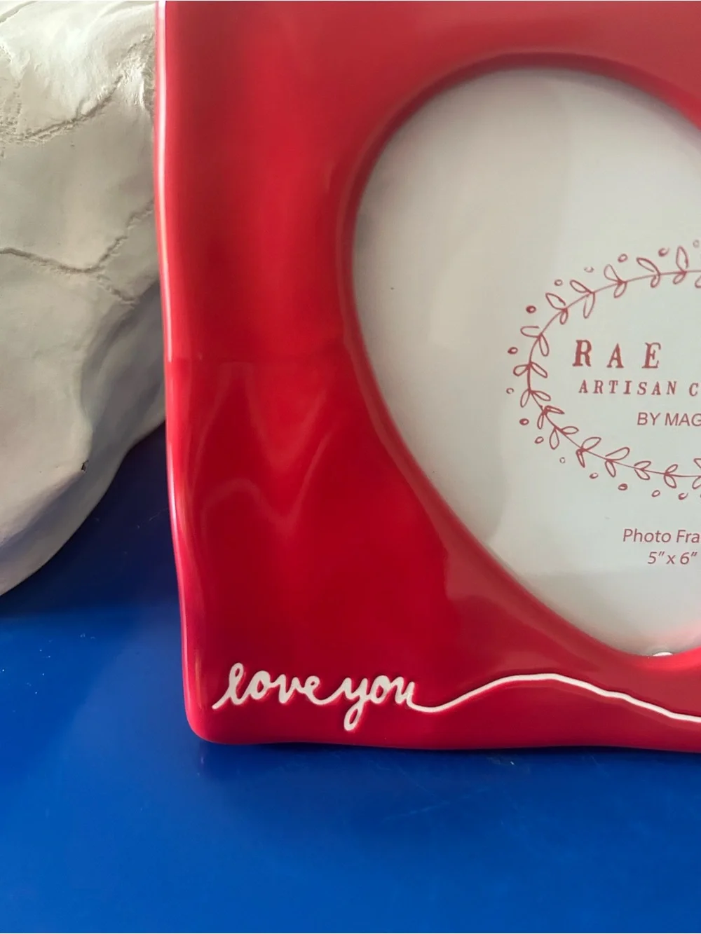 Rae Dunn Valentine’s Day Red Peanuts Snoopy Love You 5 x 6 Picture Frame